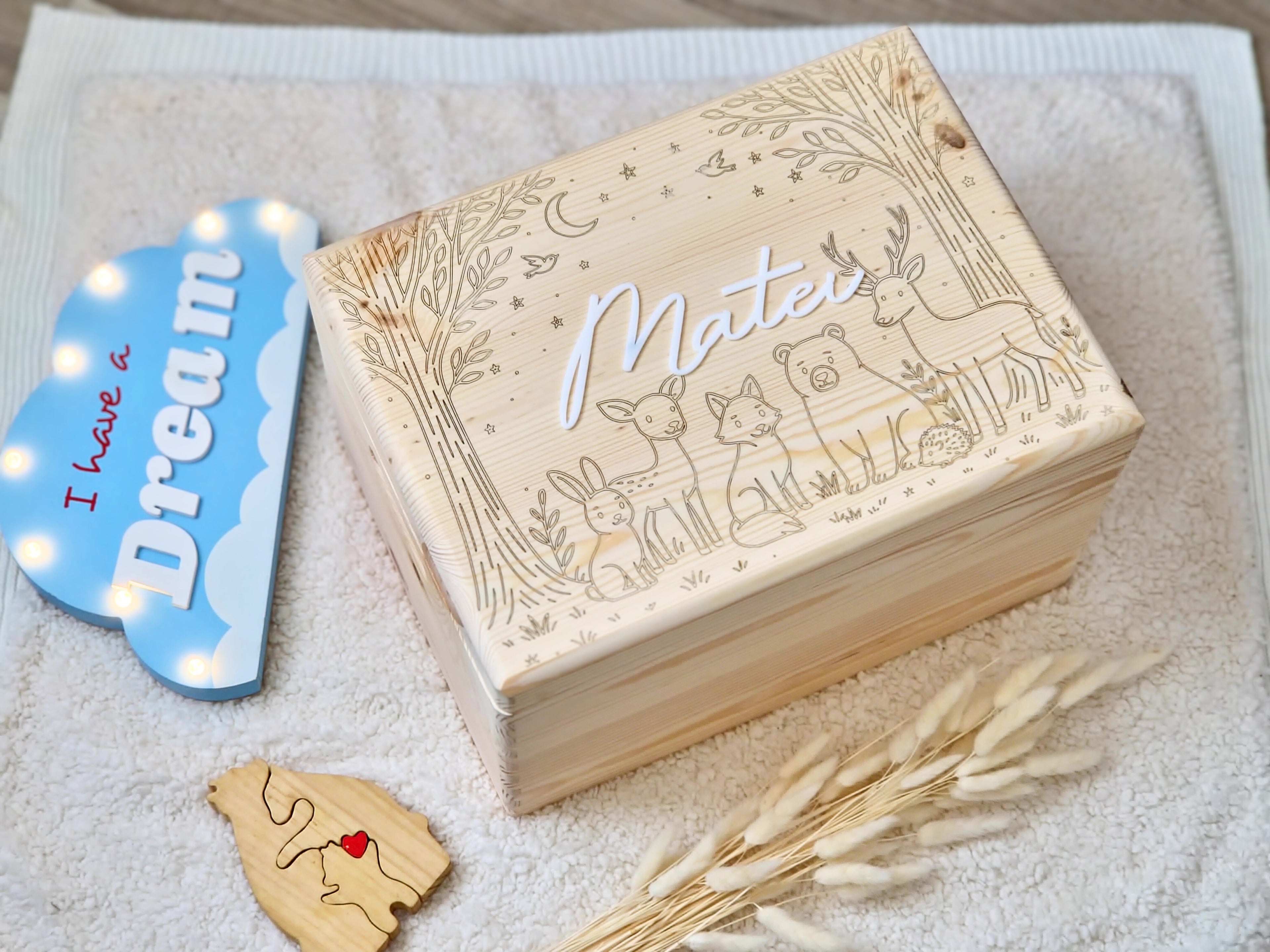 Cutie amintiri Personalizată Pădurea Fermecată