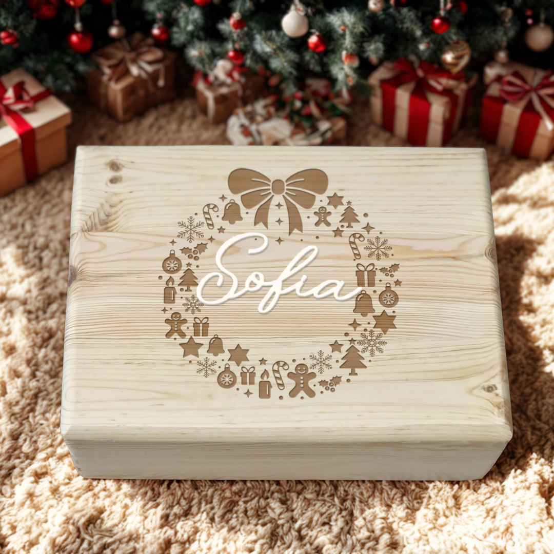 Cutie Coronița de Crăciun