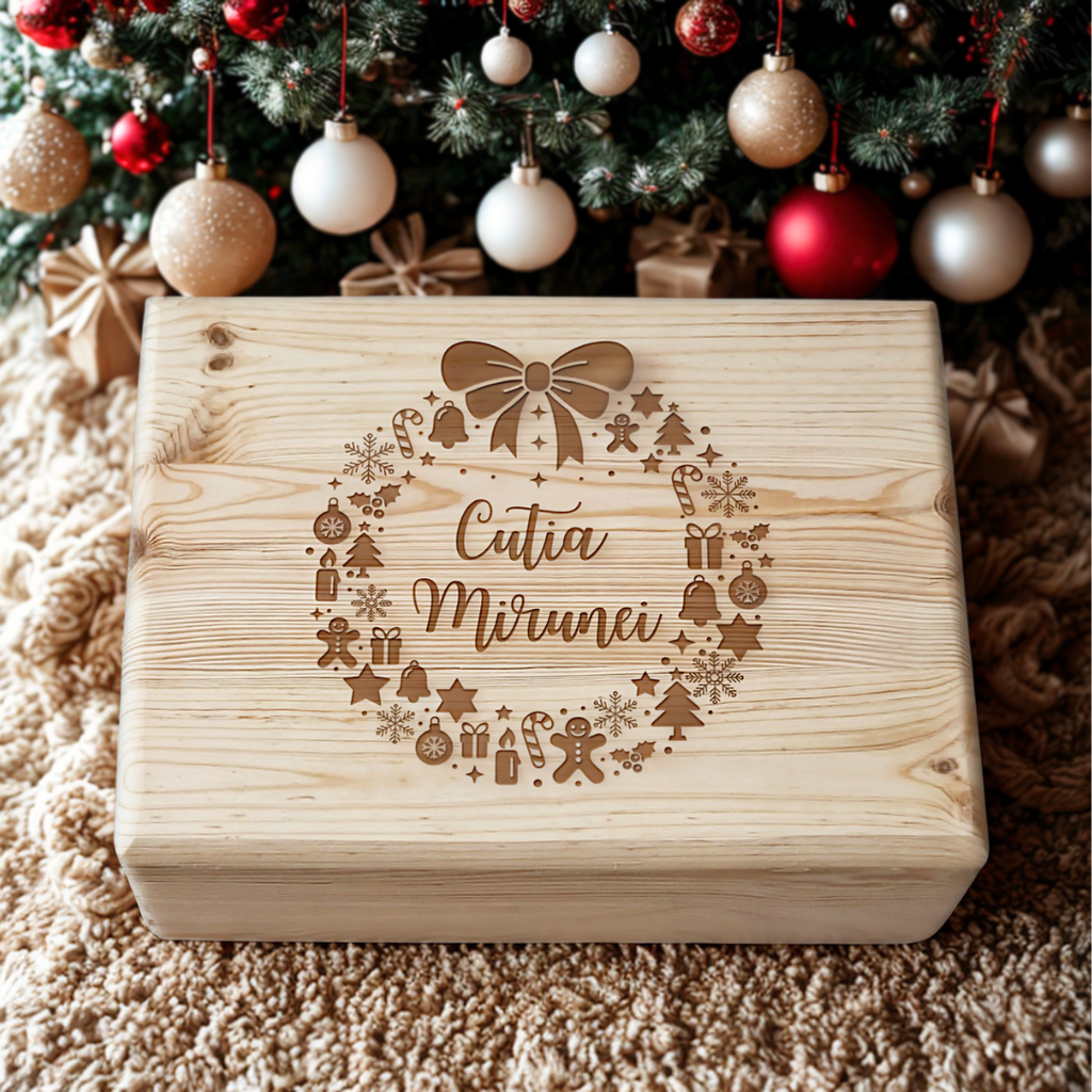 Cutie Coronița de Crăciun