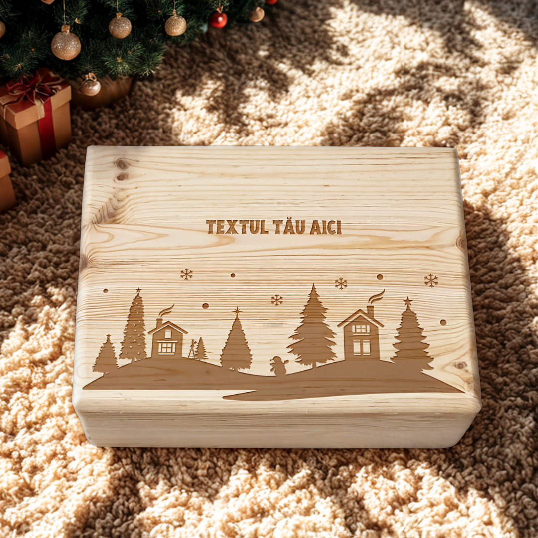 Cutie Peisaj de Iarnă