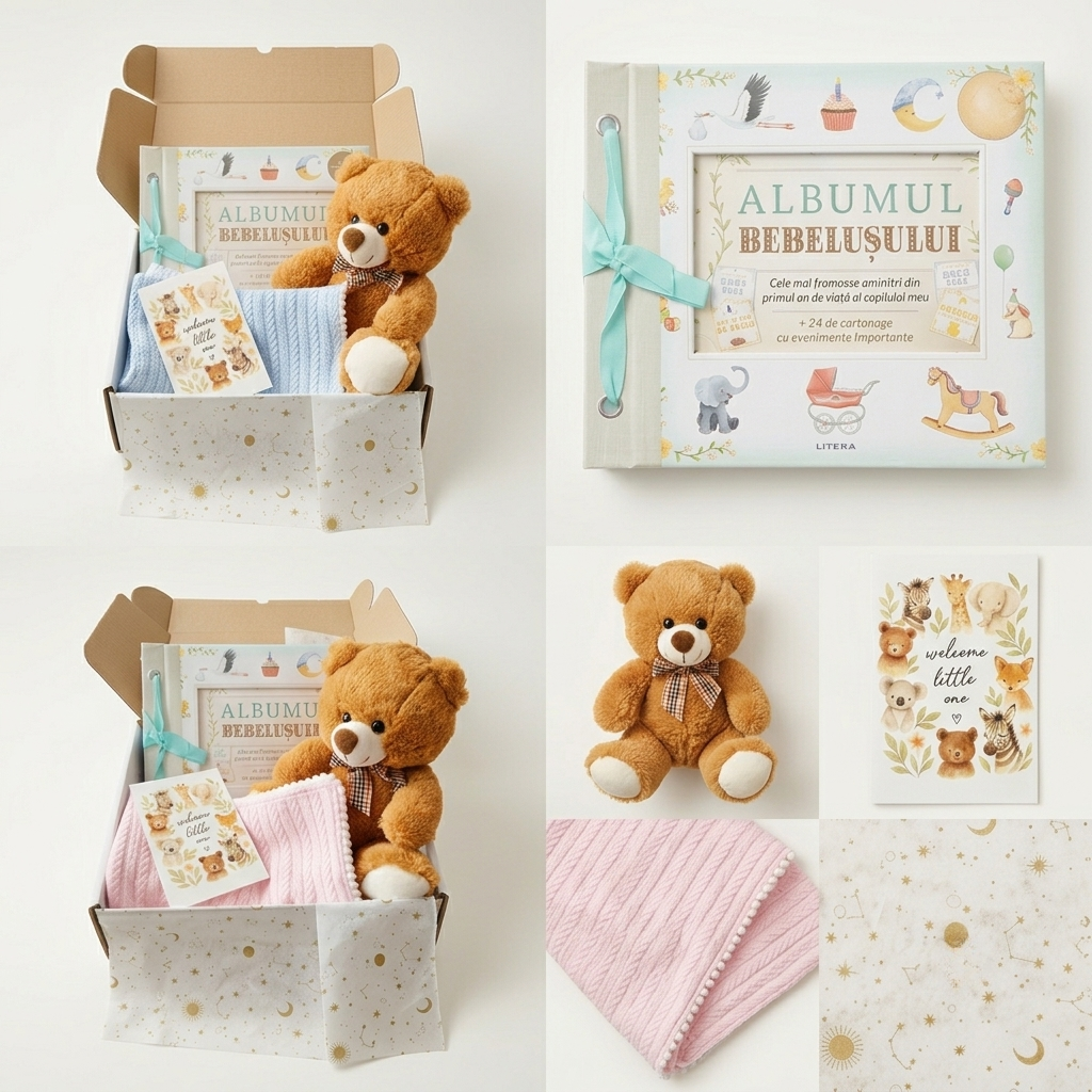 Set Cadou Nou-Născut – Primele Amintiri
