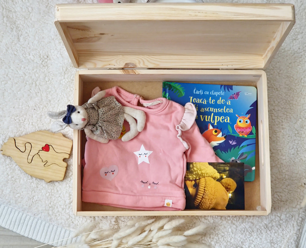 Interior cutie amintiri din lemn pentru copii