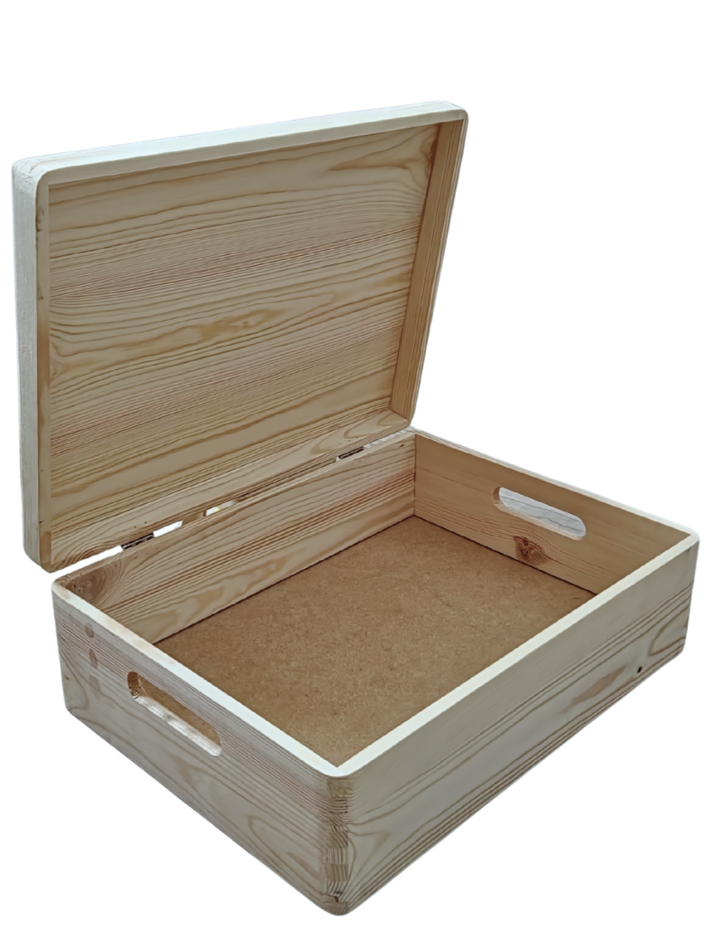 Cutie din lemn de pin incapatoare