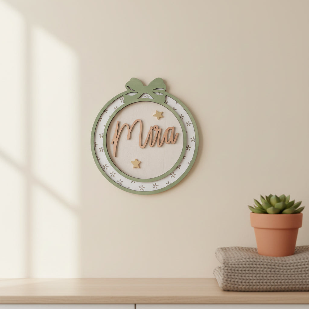 Semn de ușă personalizat cu nume