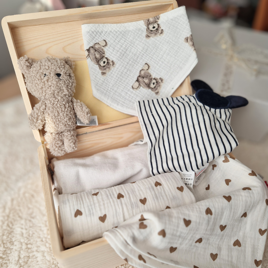 Set Cadou Nou-Născut – Cadou Bebeluș cu Păturică și Jucării